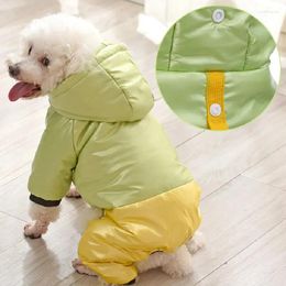 Dog Apparel Waterproof Clothes Thick Warm Jumpsuit Outfit Pomeranian Poodle Bichon Frise Japanese Spitzbn Pet Clothing Costume Pants