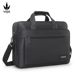 Large Briefcases For Men Canvas Tote Bag Laptop Case 156 Inch Waterproof Work Business Shoulder Messenger Oxford Black 240313