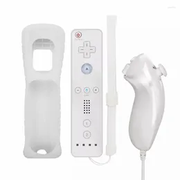 Game Controllers For Wii 2 In 1 Remote Gamepad Controller Motion Plus Support Bluetooth-compatible Controle Nunchuck Joypad