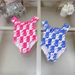 Popular kids one-pieces Swimsuit Designer girls swimwear Size 80-150 CM Letter logo printing child Beach Bikinis Children Swimwears 24Mar