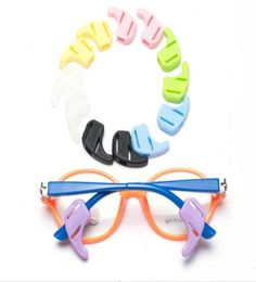 10prslot healthy supersoft kids eyeglasses ear hook silicone candycolor AntiSlip ear hook lock temple tip holder2418eyewear a1763373