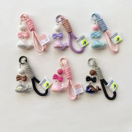 Keychains Fashion Colorful Cute Whale Dolphin Keychain For Women Car Keys Handbag Pendant Hanging Keyring Aquarium Key Chain Souvenir Gift