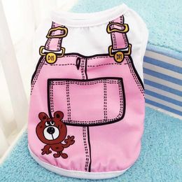 Hoomall Cotton T-Shirt Vest Apparel Clothes For Dogs Puppy Vest Teddy Small Dog Clothes Small Medium Large Dog Pet Accessories1279S