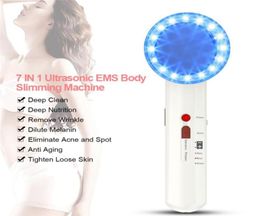 7 in 1 Ultrasonic EMS Fat Cavitation Shaper Equipment LED Light Beauty Facial Whole Body Skin Lifting Slim Massager7380503