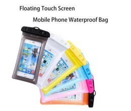 Waterproof case bag PVC Protective universal Phone Bag Pouch With Compass Bags For Diving Swimming For smart phone up to 58 i9272031