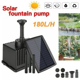Baths Energy Saving Solar Fountain Submersible Water Pump With Sponge Philtre Panel For Fish Tank Pond Pool Decoration Garden Decor