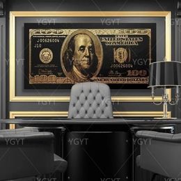 Paintings Money Old Man Gold Dollar Gift Wall Art Home Decor Hd Print Modular Picture Posters Canvas Painting For Bedroom Artwork 283N