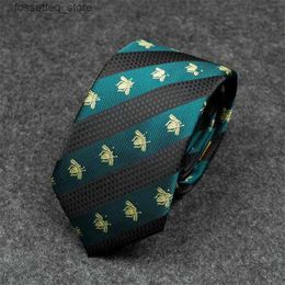 Neck Ties New style 2023 fashion brand Men Ties % Silk Jacquard Classic Woven Handmade Necktie for Men Wedding Casual and Business Neck Tie 663 L240313