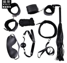 Sexy Plush Leather 10piece Adult Sex Toy Bundle Bondage Alternative Couple Flirting Supplies Bras Sets5542217