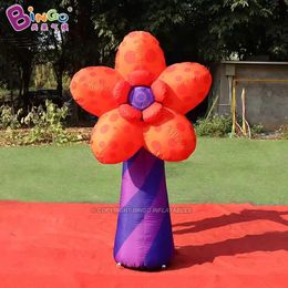 wholesale Customised Outdoor Advertising Inflatable Cartoon Flower Inflation Plants Balloons For Shopping Mall Decoration 2M Height With Air