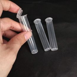 Childproof plastic tube for thick oil cartridges packaging diameter 13mm x length 72mm tube fit for 510 thread tank atomizer