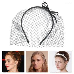 Bridal Veils 1PC Birdcage Veil Face-Covering Headband Brides Cover Face Net Mask Hair Jewellery Accessories Wedding Party Headwear