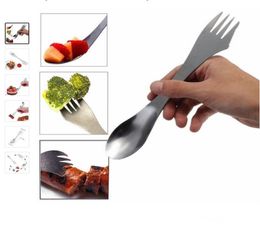 3 in 1 Fork Spoon Spork Cutlery Utensil Combo multifunctional Kitchen Outdoor Picnic tools3919803