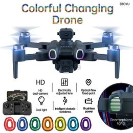 Drones JJRC H117 RC Drone w/ Colourful Brushless Motor Optical Flow WIFI FPV 8K HD Camera Obstacle Avoid RC Quadcopter Drone ldd240313