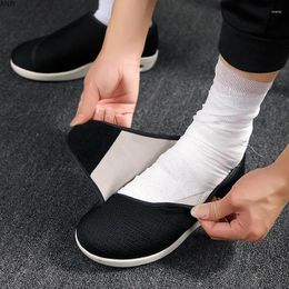 Wide for Dress Casual Men Shoes 2024 7 Feet Swollen Thumb Eversion Adjusting Soft Comfortable Diabetic Shoe Walking 126 Comtable