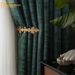 Curtains Velvet cloth chaotic pattern dark pattern curtain cloth pink green hotel villa curtain Curtains for Living dining room bedroom