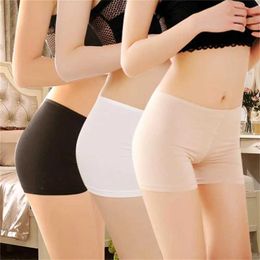 Women's Shorts Soft Cotton Seamless Safety Short Pants Summer Under Skirt Shorts Modal Ice Silk Breathable Short Tights Polter UnderwearL24313