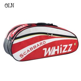 Bags 36 Rackets Single Shoulder Badminton Racket Bag Portable Tennis Back Pack Large Capacity Lightweight Ball Sports Accessories