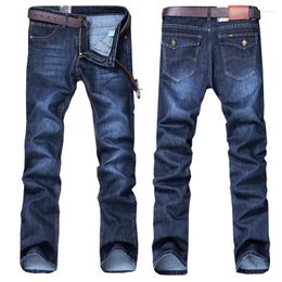 Men's Jeans Autumn And Winter Korean Edition Slim Fit Large Straight Leg Pants Trendy Washed Casual