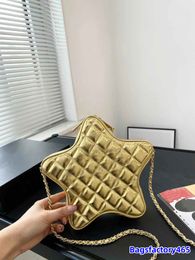 24C Womens Designer Bag Star Vanity Bag Lambskin Genuine Leather Gold Metal Hardware Matelasse Chain Crossbody Shoulder Handbag Gold Silver Black Card Holder