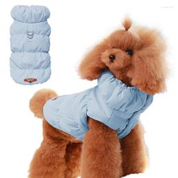 Dog Apparel Cotton Sweater Cold Weather Jacket Strap Thickened Dogs Fleece Vest Windproof Winter Coat Clothes Pets Accessories