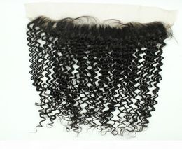 Brazilian Human Hair 13x2 Lace Frontal Ear To Ear Closure Deep Curly With Parts 820 Inches with baby hair7158745