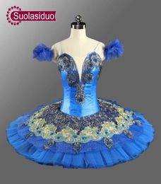 Adult Professional Ballet Tutus Navy Blue Women Le Corsaire Classical Ballet Tutu Ballerina Stage Costumes Tutu Dress SD00749256374