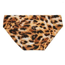 Underpants Men Swimming Briefs Swim Trunks With Breathable Fabric Men's Tiger Print Low-rise Quick Drying Slim Fit For Summer