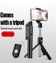 Mini Selfie Stick Tripod Extendable Wireless Whole K07 Bluetooth Remote Control Monopod Mobile Phone Universal Live Fill Light1191766