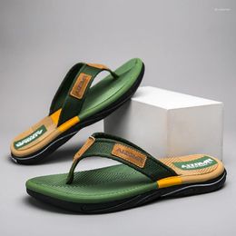 Slippers Summer Men's Mixed Colours Flip Flops Fashion Mens EVA Waterproof Shoes Slip-on Men Outdoor Slipper Man Beach Slides
