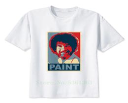 bob ross Men Basic T shirts Solid Top Tees Slim Fit Male O Neck tshirt Fashion short sleeve 2019 Design t shirt for1074556