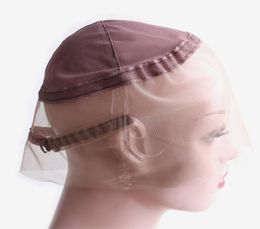 Stock 360 Swiss Lace Caps For 360 Lace Wig Professional Hair Extensions Wig Accessories Brown Color3969870