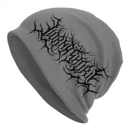 Berets Men Women Lorna Shore Band Logo Slouchy Beanies Outfit Deathcore Bonnet Knitted Hat Fashion Winter Hats Gifts Idea