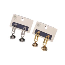 earrings designer for women love moissanite chain engagement jewlery quality ear Studs Single diamond sliding pearl Stainless Steel Gold Studs Agate for Women