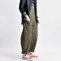 Harajuku Workwear Multiple Pockets Cargo Jumpsuit Men Overalls Casual Jumpsuits Streetwear Skateboard Pants