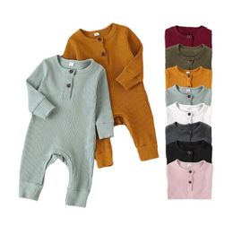 Autumn Newborn Infant Baby Boys Girls Romper Playsuit Overalls Cotton Long Sleeve Baby Jumpsuit Newborn Clothes