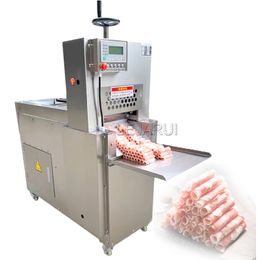 Electric Meat Slicer Mutton Roll Freezing Beef Cutter Lamb Cutting Machine Stainless Steel Cnc Double Cut Lamb Roll Machine