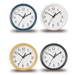 15cm Small Wall Clocks Classic Simple Thick Border No Tick Mute Hanging Watch Clock Cute Desktop Student Dormitory Home Decor288M