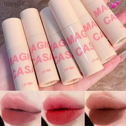 Lipstick 6 Colors Matte Lip Gloss Makeup Long-lasting Nude Cherry Red Velvet Liquid Lipstick Waterproof Non-stick Cup Lip Tint Cosmetics 240313