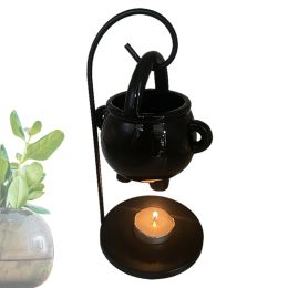 Burners Hanging Cauldron Wax Burner Witch Caldron Pot Candle Holder Witchcraft Supplies Essential Oil Incense Aroma Diffuser Home Decor