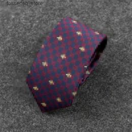 Neck Ties 2023 New Men fashion Silk Tie % Designer Necktie Jacquard Classic Woven Handmade for Wedding Casual and Business NeckTies With Original Box gs225 L240313