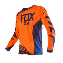 2023 F Speed Descending Mountain Bike Cycling Suit Long sleeved Top Mens Speed Drying T-shirt Off Road Racing Suit