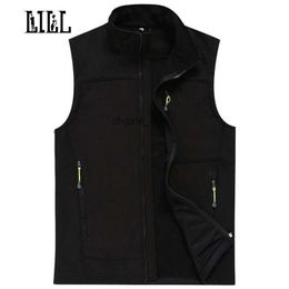 Mens Vests Wholesale Waterproof Male Vest Men Autumn Winter Warm Tech Fleece Mens Waistcoats Softshell Casual Vests Sleeveless Jacket