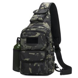 Bags Outdoor Chest Bag Water Bottle Bag Hunting Camping Bag Leisure Shoulder Bag Camouflage EDC Small Bag Largecapacity Backpack