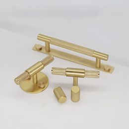 Solid brass Cabinet handles and Pulls Drawer Pull Kitchen Door Handle Dresser Knobs Nordic Furniture Hardware244K