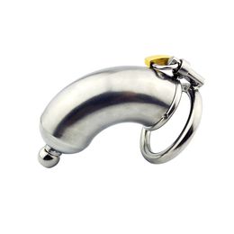 sex toys chastity cage penis ring dildos Authentic men's stainless steel metal chastity utensil CB6000 with catheter cage