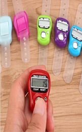LED Gadget Mini Hand Hold Band Tally Counter LCD Digital Screen Finger Ring Electronic Head Count271g2792581
