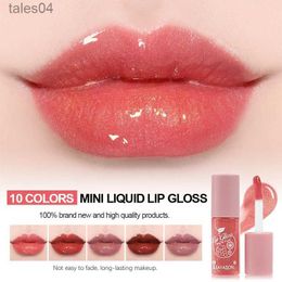 Lipstick 1Pc 24 Hours Mini 10 Colours Liquid Lip Gloss Waterproof Non-stick Long Lasting Velvet Matte Lipstick Lip Gloss Cosmetic Makeup 240313