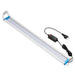 Lightings Super Slim LED Aquarium Lighting rgb Aquatic Plant Light 1858CM Extensible Waterproof Clip for Fish Tank 90260V Color Lights