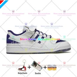 Designer Casual Shoes Forum Low Sneakers Bad Bunny Men Women 84S Trainer Back To School Yoyogi Park Suede Leather Easter Egg Low Brown Designer Sneakers Trainer 684